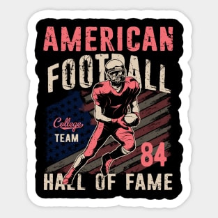 American Football Hall of Fame , Collage Football Sticker